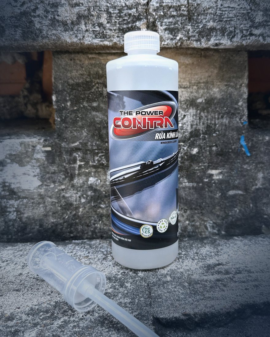 Chai nước rửa kính lái The Power Contra 500ml kèm ống châm